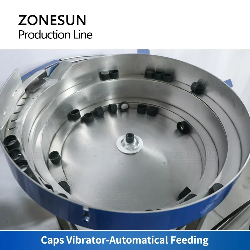 ZONESUN آلة تعبئة السد السائل زجاجة مستديرة Unscrambler 2 رئيس مضخة مغناطيسية خط الإنتاج التلقائي
