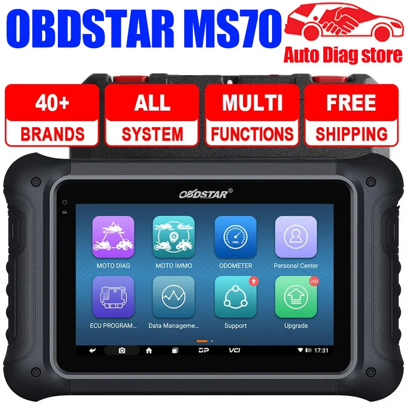 

OBDSTAR MS70 Universal OBD Motorcycle Scanner Bike Diagnostic Tool Fault code reader Full System Diagnosis wholesale MS50 MS80