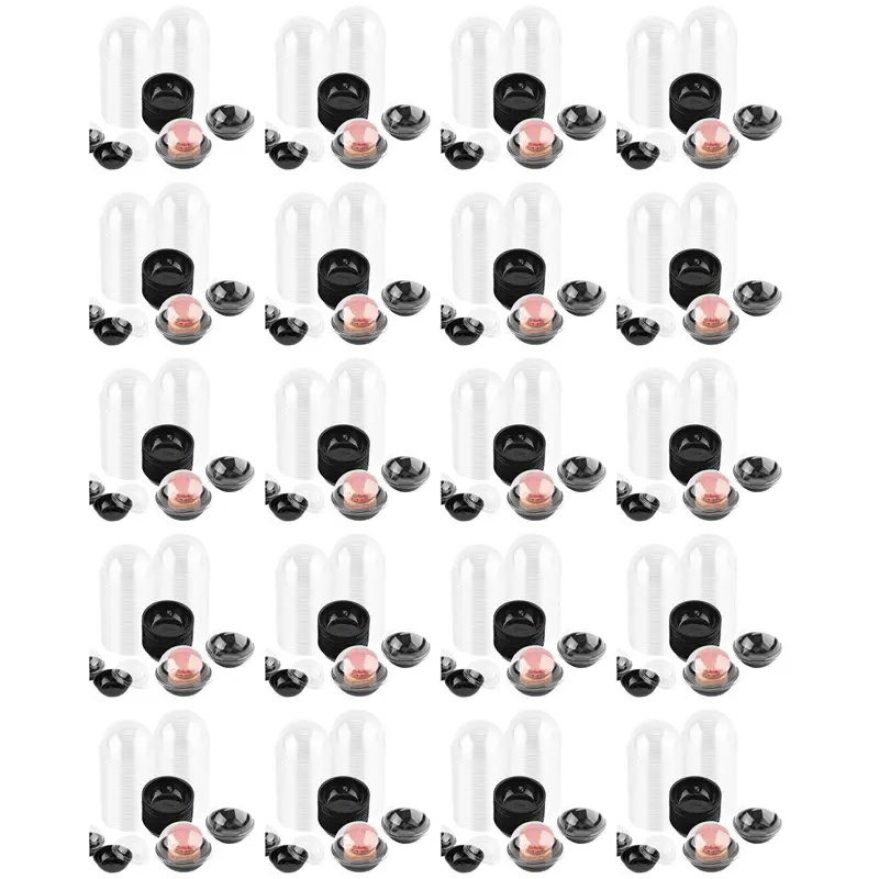 ABLJ 1000 Pack Clear Plastic Mini Cupcake Container, Individual Packaging Treat Boxes With Dome Lids For Mini Muffin Macaron