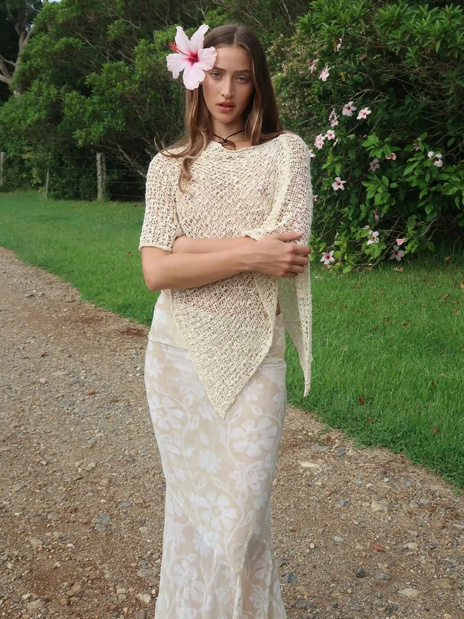 

Women Crochet Poncho Top Lightweight Sheer Batwing Sleeve Cover Up Summer Beachwear