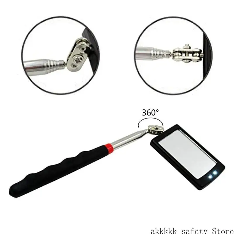 

XXFF Светодиодное смотровое зеркало с подсветкой Выдвижной телескопический поворотный светильник с подсветкой