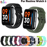 22mm WatchBand Strap For Realme Watch 3 2 Pro Smart WristBand Wriststrap For Realme Watch S / Garmin Venu 2 Silicone Bracelet