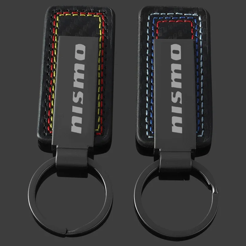 Alloy Car Keychain Keyring Styling for Nissan NISMO Logo Badge Key Chains Rings Buckle Emblem Pendant Gift Vehicle Accessories