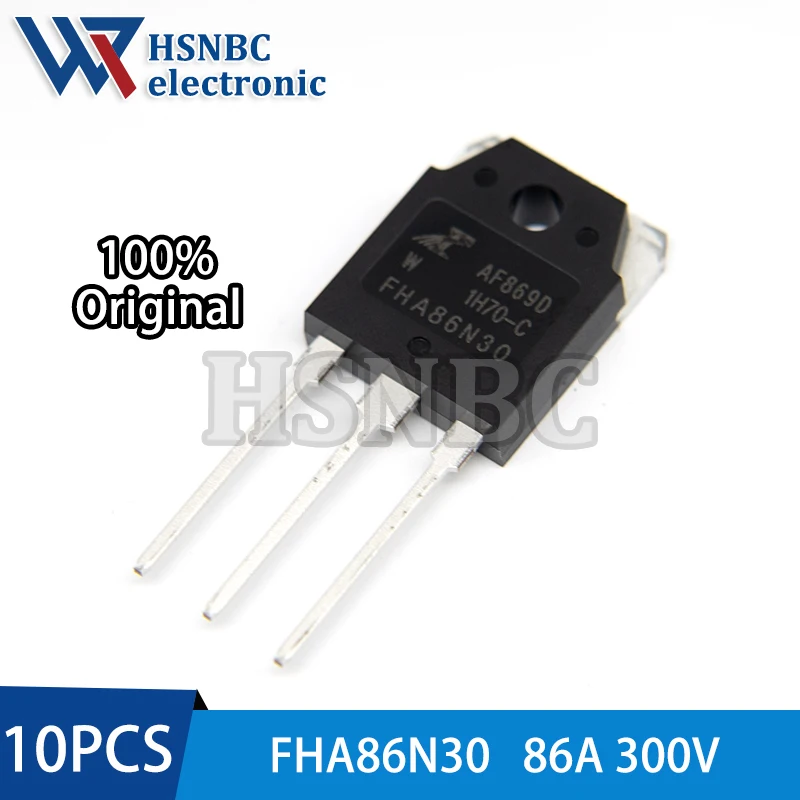 

10PCS FHA86N30 86N30 FHA86N30W TO-3P 86A 300V N-channel Power MOSFET Transistor 100% New Original