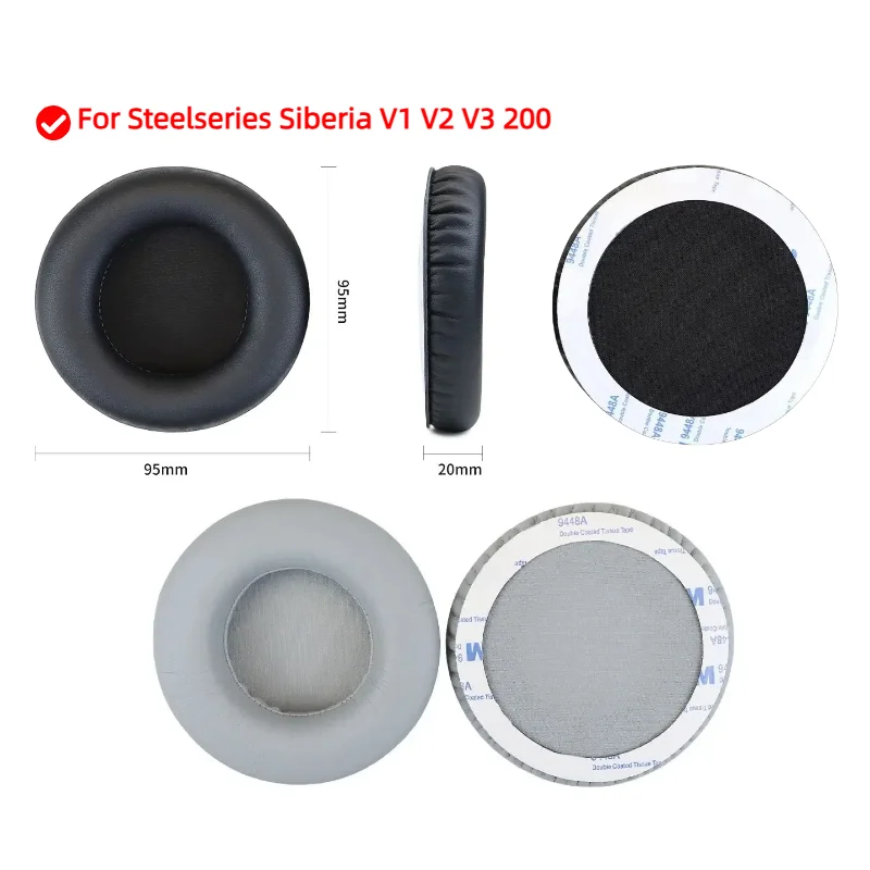 

Replacement Ear pads Fits for Steelseries Siberia V1 V2 V3 200 Headphones Ear Cushions Earpads headset