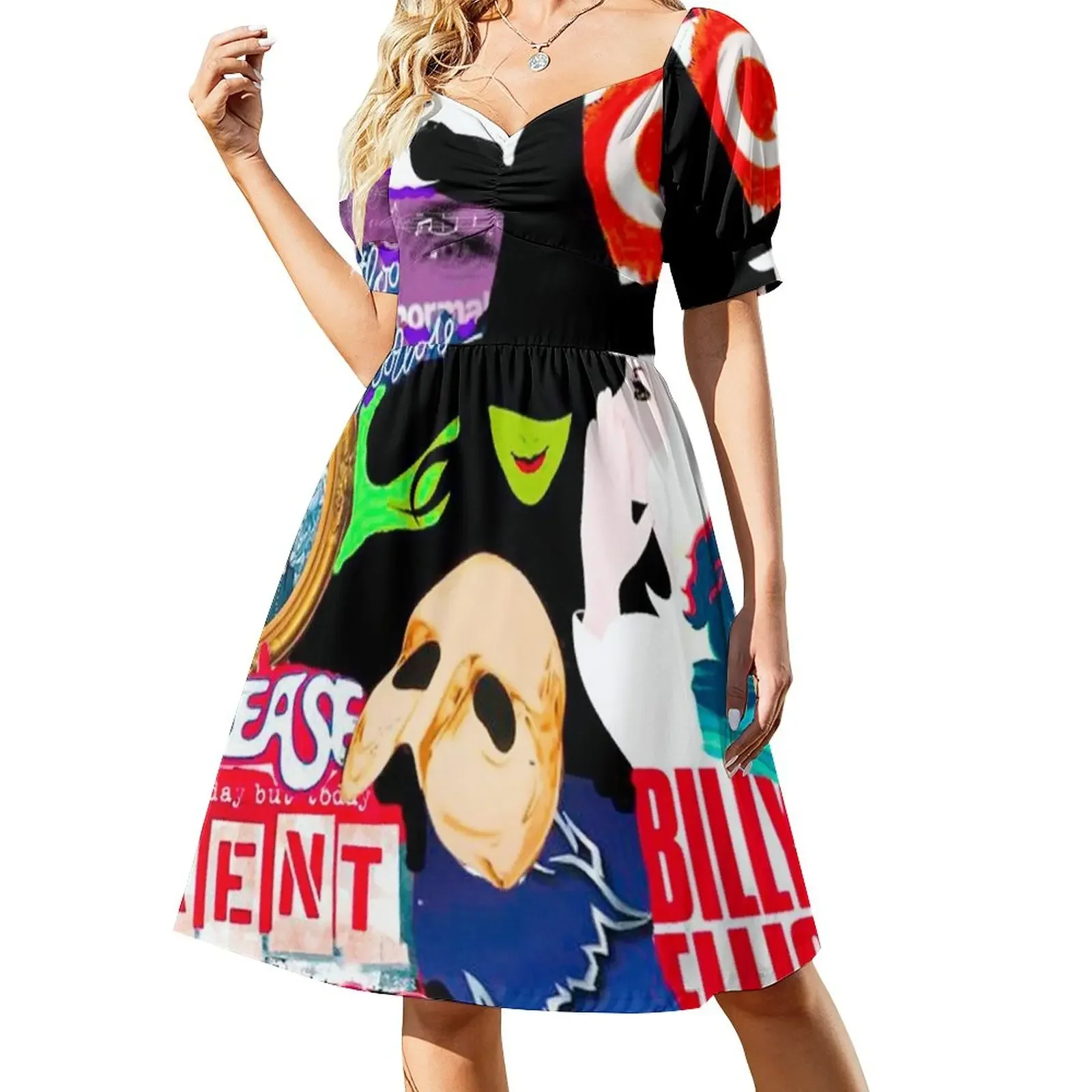 Broadway Musical Collage Sleeveless Dress Dress women bandage dress party dresses women