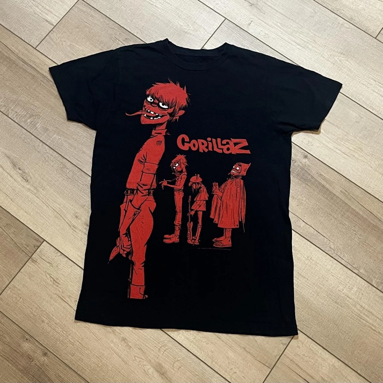 Music Band Gorillazs Punk Rock Print T Shirt 90s Casual Fashion Short Sleeve Plus Size T Shirt Unisex