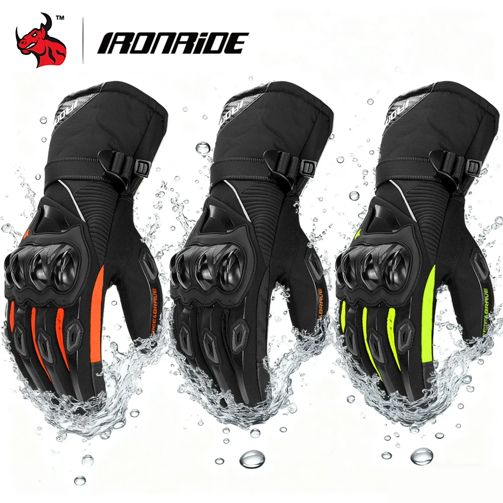 Motorrad Handschuhe Winter Wasserdicht Winddicht Voll Finger Moto Motorrad Anti Herbst Touchscreen Off-road Motorrad Reiten Handschuh