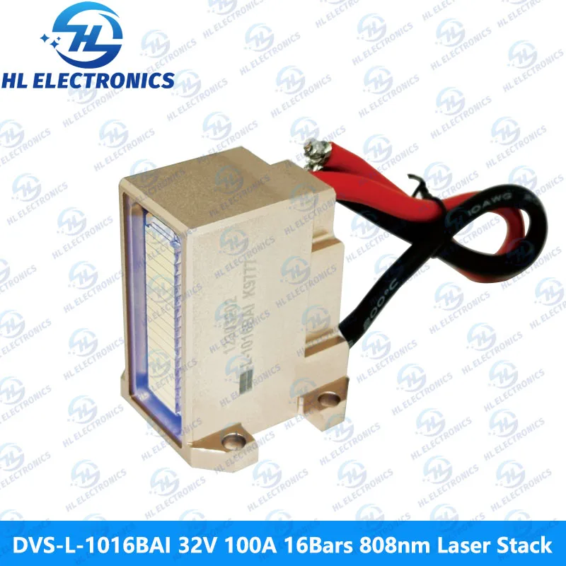 DVS-L-1016BAI 32V 100A 16Bars 1600W 808nm Laser Stack for Hair Removal