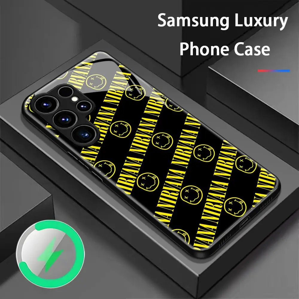 NIRVANA Phone Case For Samsung S26 S25 S24 S23 S22 S21 S20 Plus Ultra Fold A Glass Magnetic Case