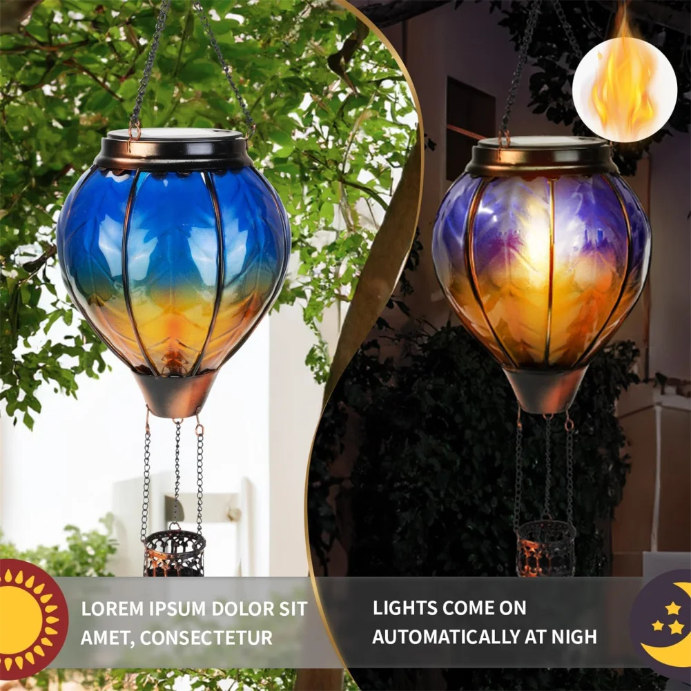 โคมไฟบอลลูนตะเกียงพลังงานแสงอาทิตย์พลังงานแสงอาทิตย์, โคมไฟแขวนแผงโซล่าพลังงานแสงอาทิตย์สำหรับสนาม