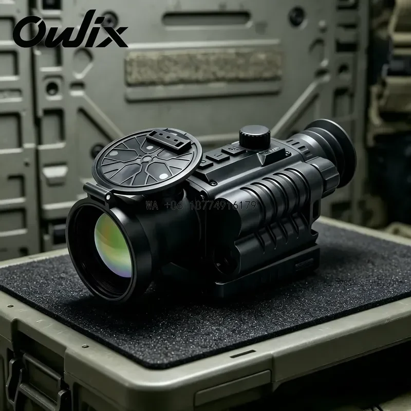 wmwmnu Handheld Thermal Imaging Scope 640x512 1km Hunting Scope 1.9-2.6km Detection 1x2x4x Zoom Lightweight Monocular GPS