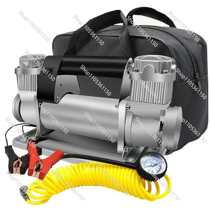 Double-cylinder Car Air Pump High-power Off-road Vehicle  Truck Tire Car Air Pump High-pressure 480W Air Compressor