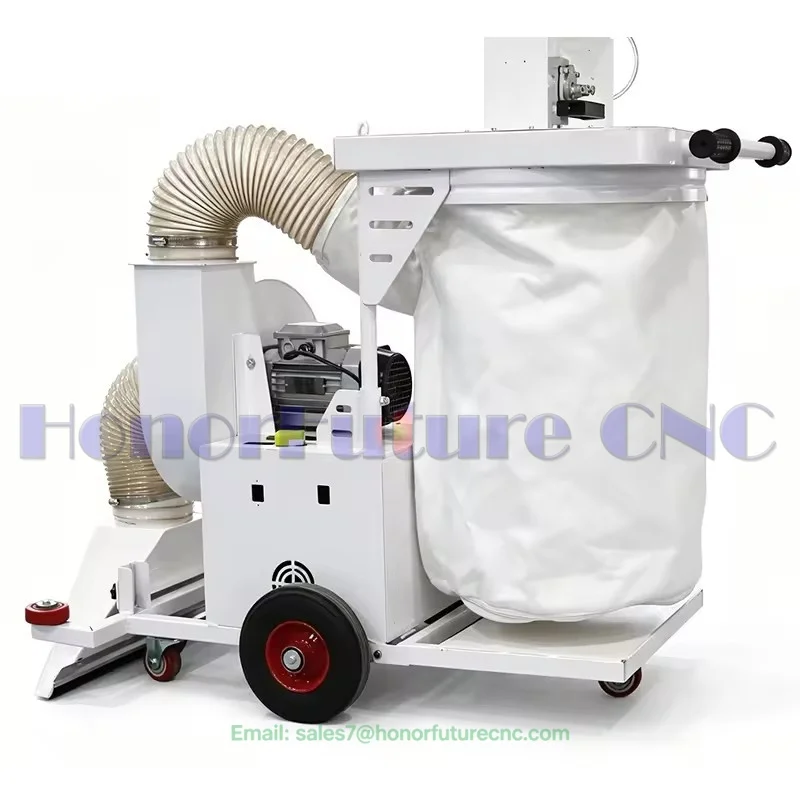 Industrial Pulse High Power 2.2KW Motor Vacuum Truck for Wood Dust Collectors Woodworking Workshops Vacuuming Wood Chips