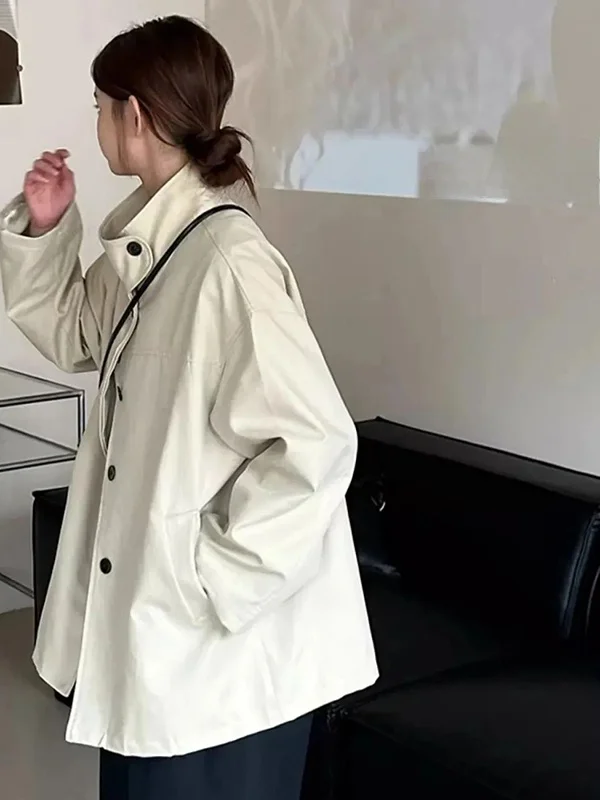 

plus Size 300 Pou Design Sense Stand Collar Silhouette Coat Women Casual ort Outerwear Trendy American Sle Waterproof