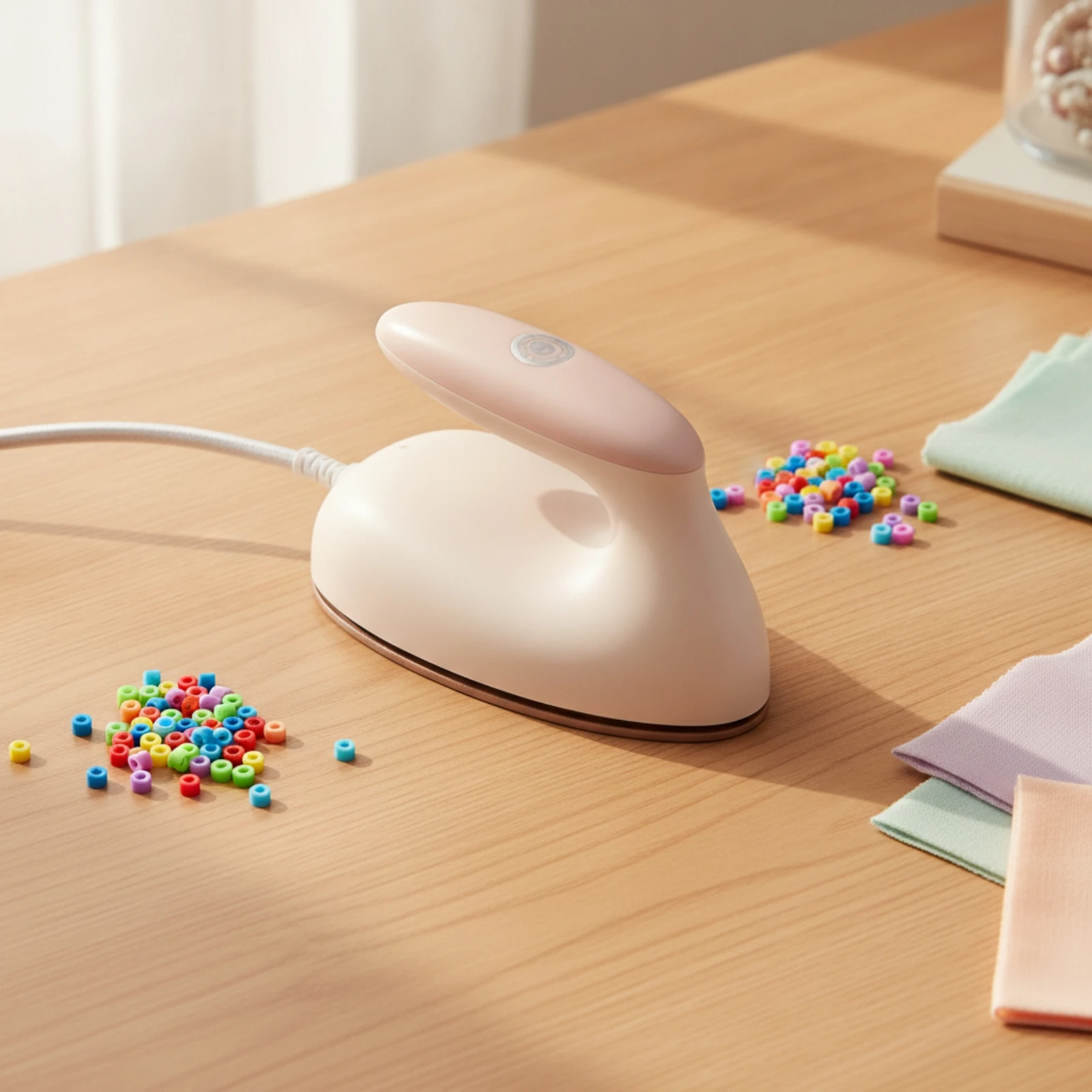 Mini Electric Iron Compact Mini Iron Appliance Corded Easy to Use for Crafters, Crafting, Sewing