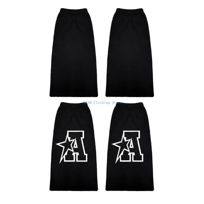 

N0PE Women's Flared Leg Warmer Fashion Leg Sleeve Summer Students Girls JK Foot Cover