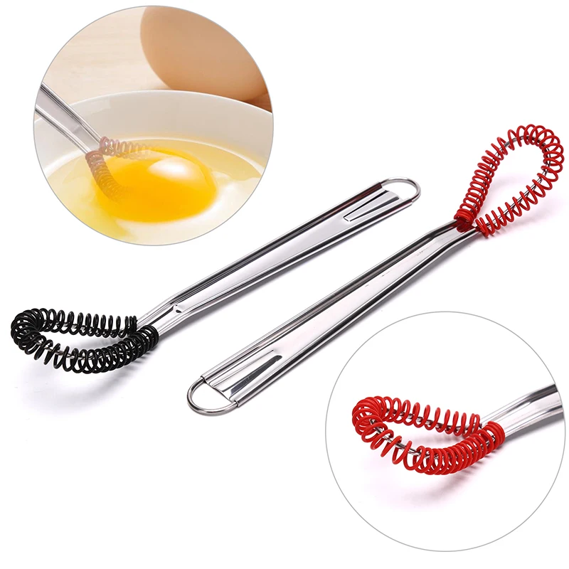 

1Pc Stainless Steel Whisk Spring Hand Mixer Spoon Kitchen Eggs Sauces Honey Cream Mixing Kitchen Gadgets Cooking Tools New