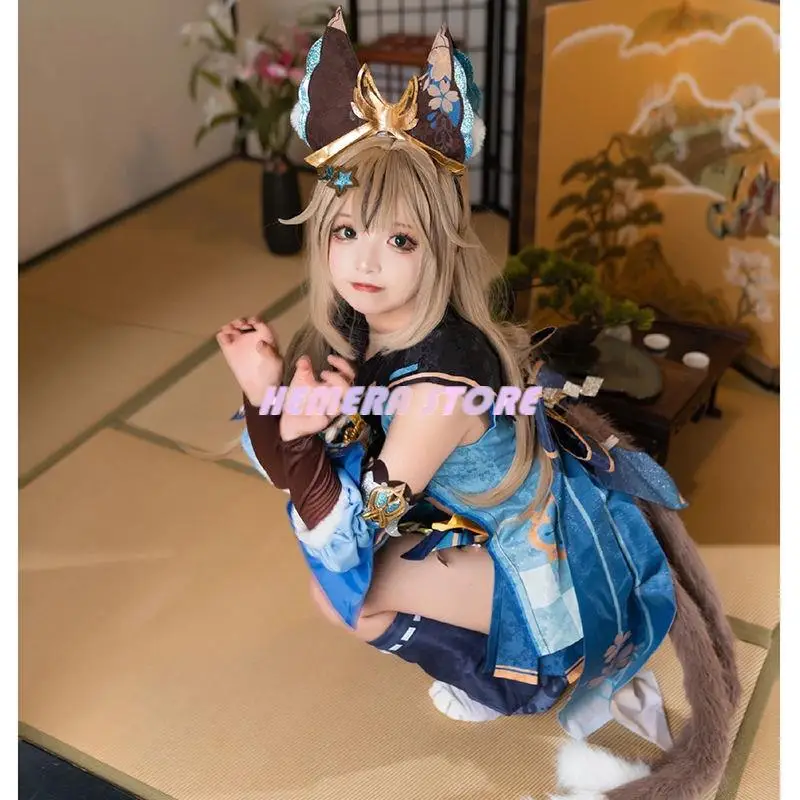 Genshin impacto cosplay kirara traje jogo terno doce adorável carnaval uniforme vestido de halloween papel festa roupa feminina novo 2023