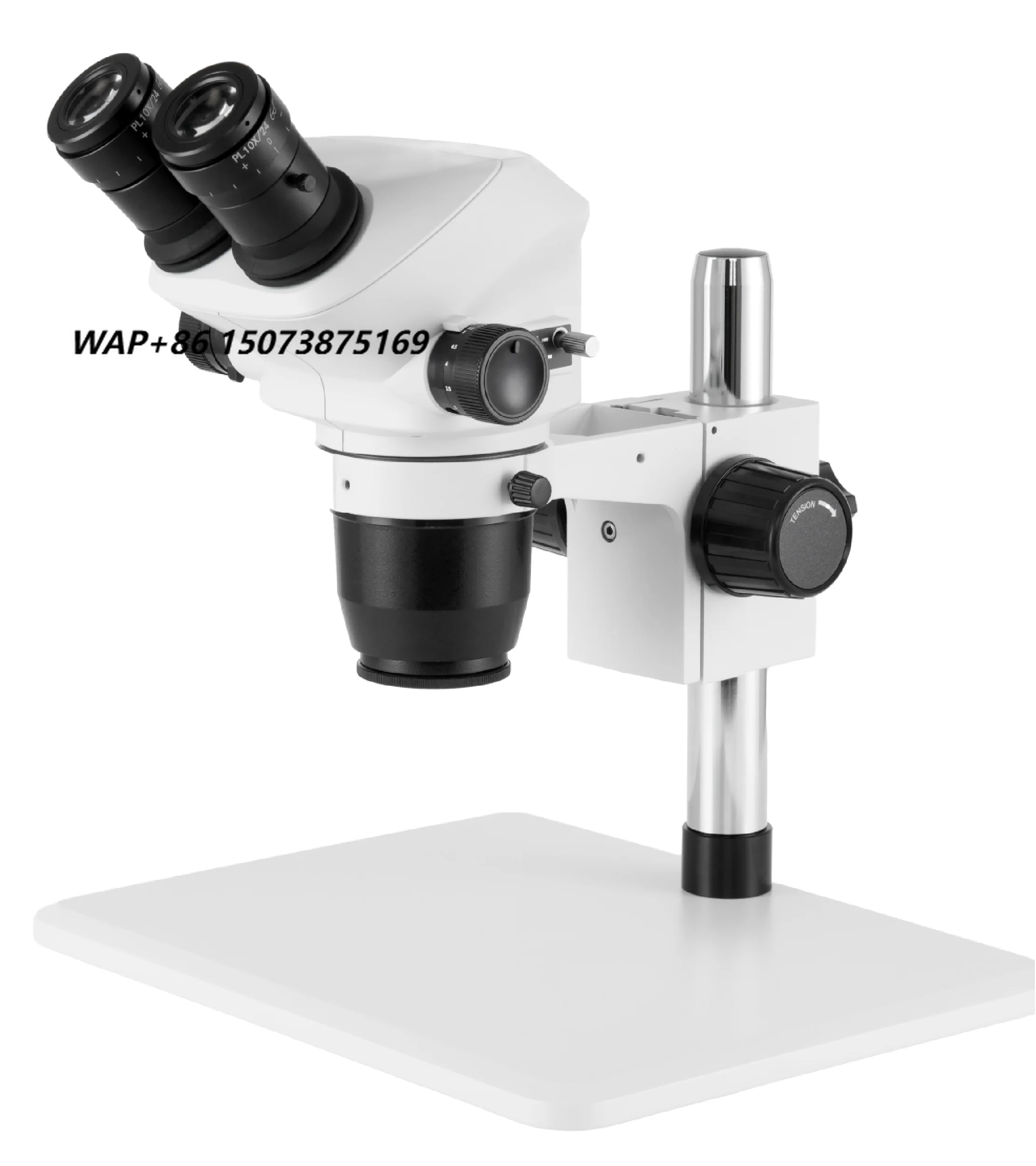 BestScope BS-3043B  0.65X-5.2X Wide Field Plan Eyepiece PL10X/24mm Binocular Zoom Stereo Microscope for Mobile Phone Repairing