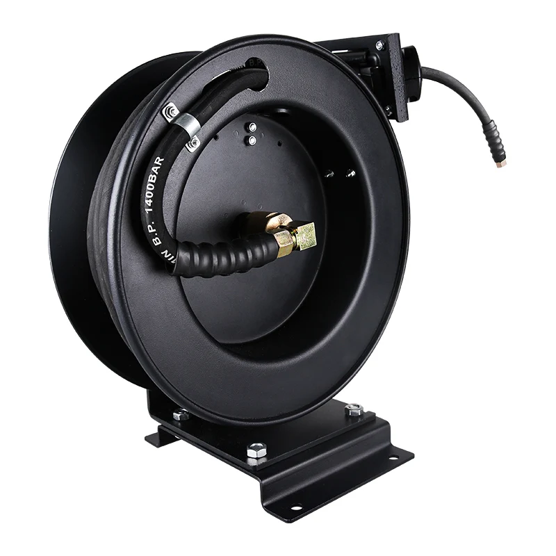 

3/8 inch single arm high pressure hose reel automatic telescopic pressure drum garden hose reel