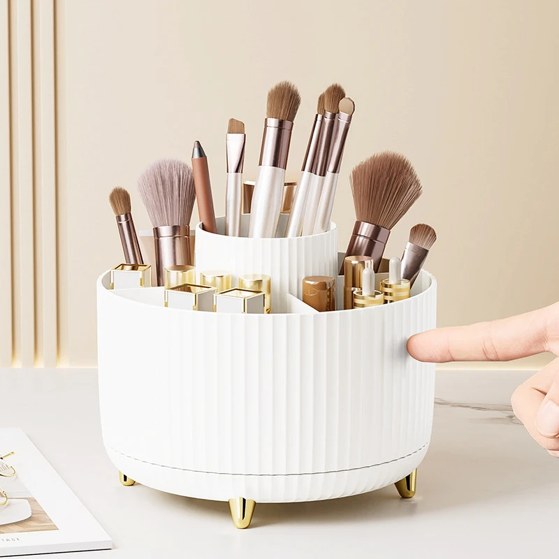 Desktop rotating makeup brush organizer lipstick holder home dresser brush holder makeupProduct Organizer