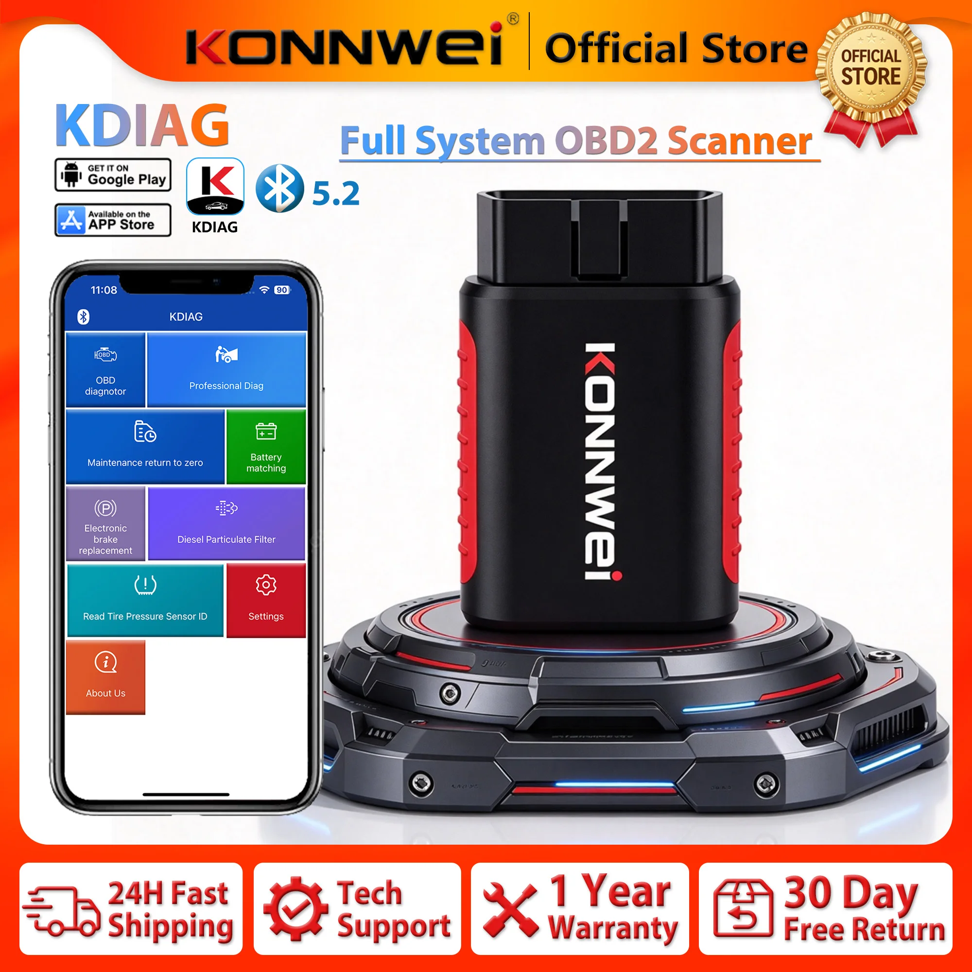 2026-konnwei-kdiag-full-system-obd2-scanner-car-diagnostic-tool-lifetime-free-read-erase-codes-airbag-oil-reset-car-repair-tool