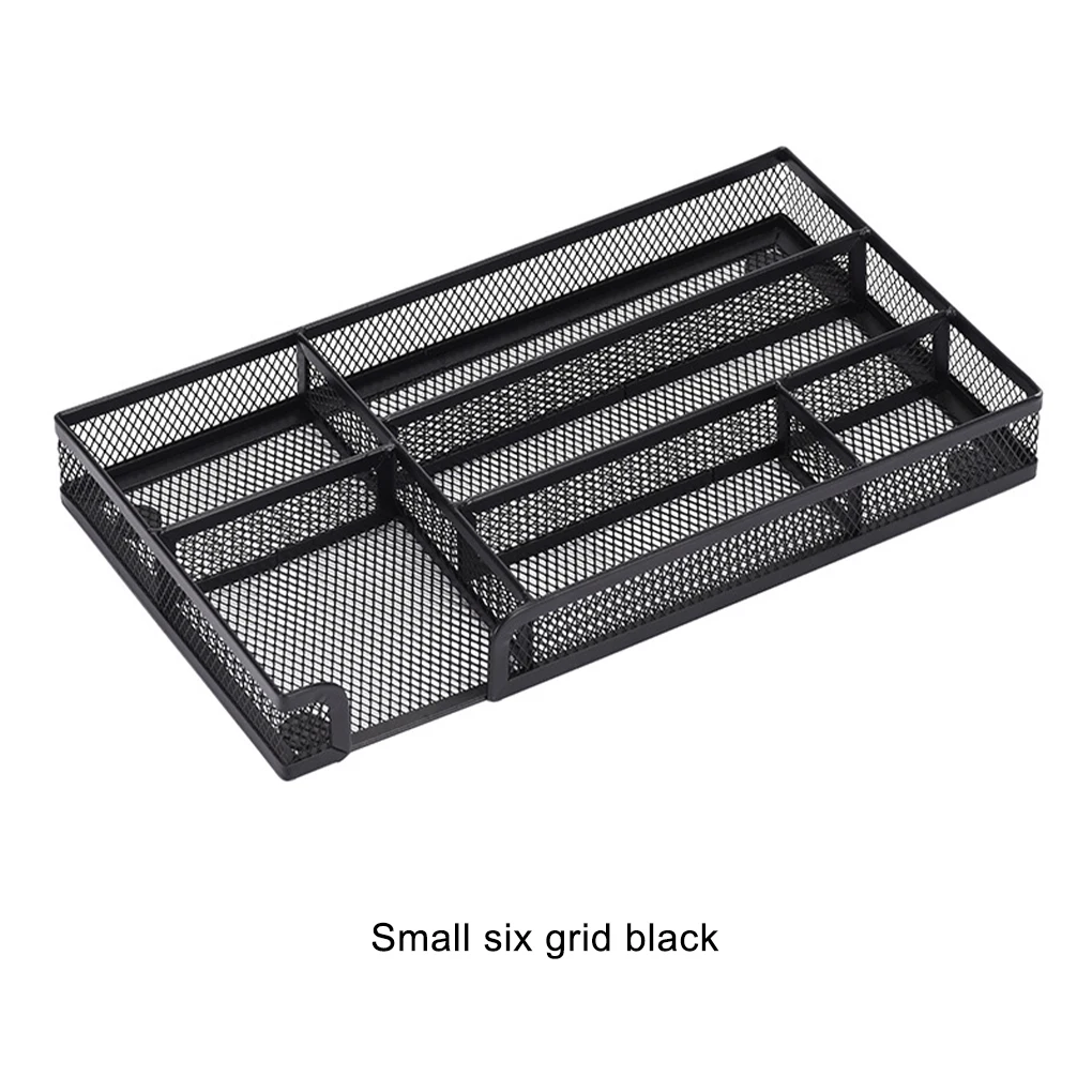 Transparent Mesh Storage Good Ventilation Easy To Locate Anti-slid Bottom Metal Mesh Desktop