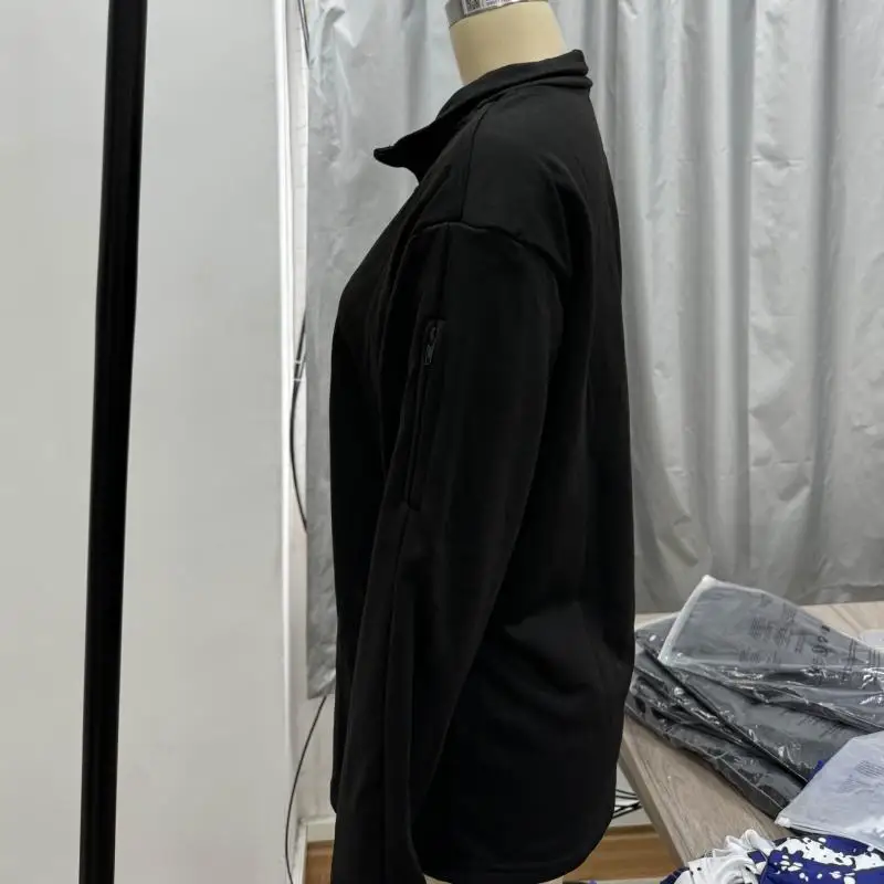 2025 Spring Autumn Long Sleeve Sweatshirts Men Stand Collar Half Zipper Pullvoers Hoodies Sweatshirts Loose Tops Male Clothing