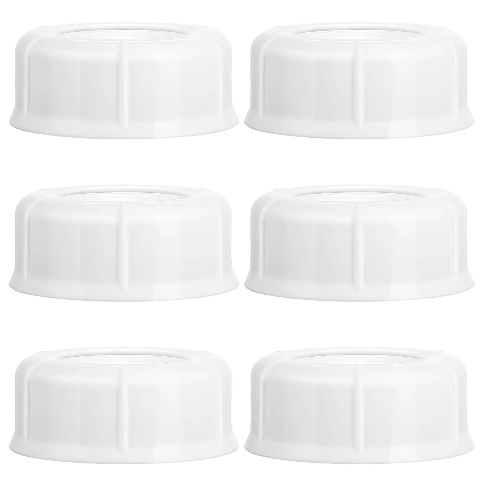 

6 шт. универсальных герметичных пластиковых колпачков для бутылочек, совместимых с большинством детских бутылочек для кормления