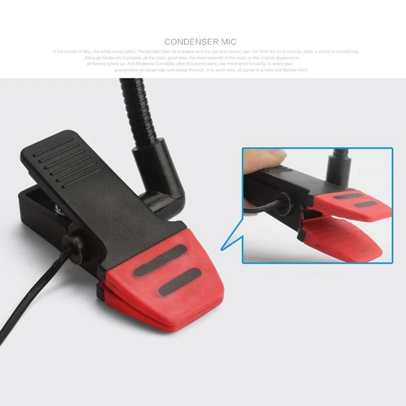 Imagem -02 - Alctron-microfone Condensador com Clip para Saxofone Trompete e Saxofone Im500