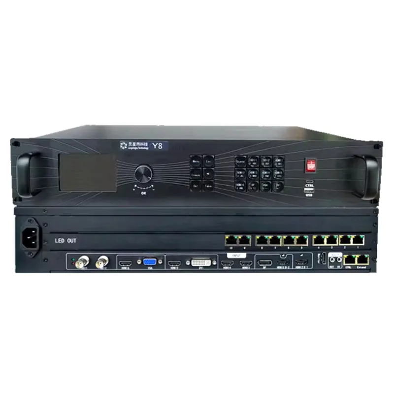 

New Linsn Y8-410 LED video processor, four screen display, 10 network ports, maximum pixel count of 6.5 million ﻿