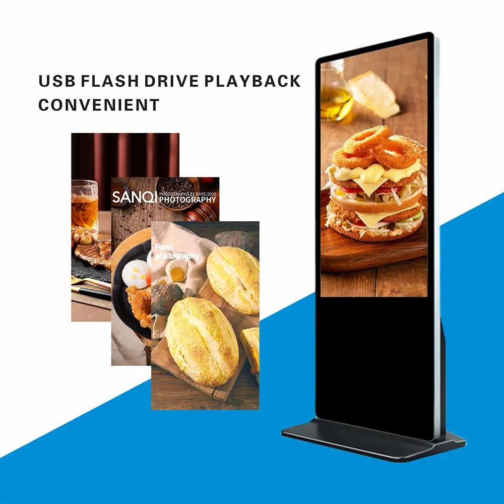 آلة الإعلان العمودي مقاس 86 بوصة، شاشة الدعاية عالية الدقة، آلة الاستفسار عن المعلومات، شاشة رقمية لإصدار الشبكة الذكية