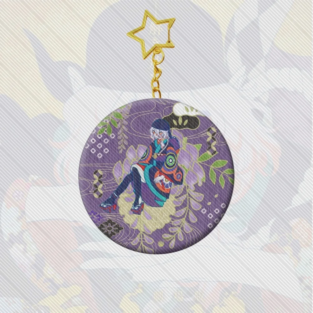6CM Charm Anime Mononoke Acrylic Keychain Model Cosplay Characters Ornament Accessories Goods Collection Gifts