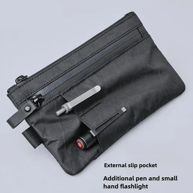 Bolso hermoso impermeable para hombre, muñeca de gran capacidad, portátil, multifuncional, billetera cero, bolsa para tarjetas de viaje, bolsa de almacenamiento de herramientas