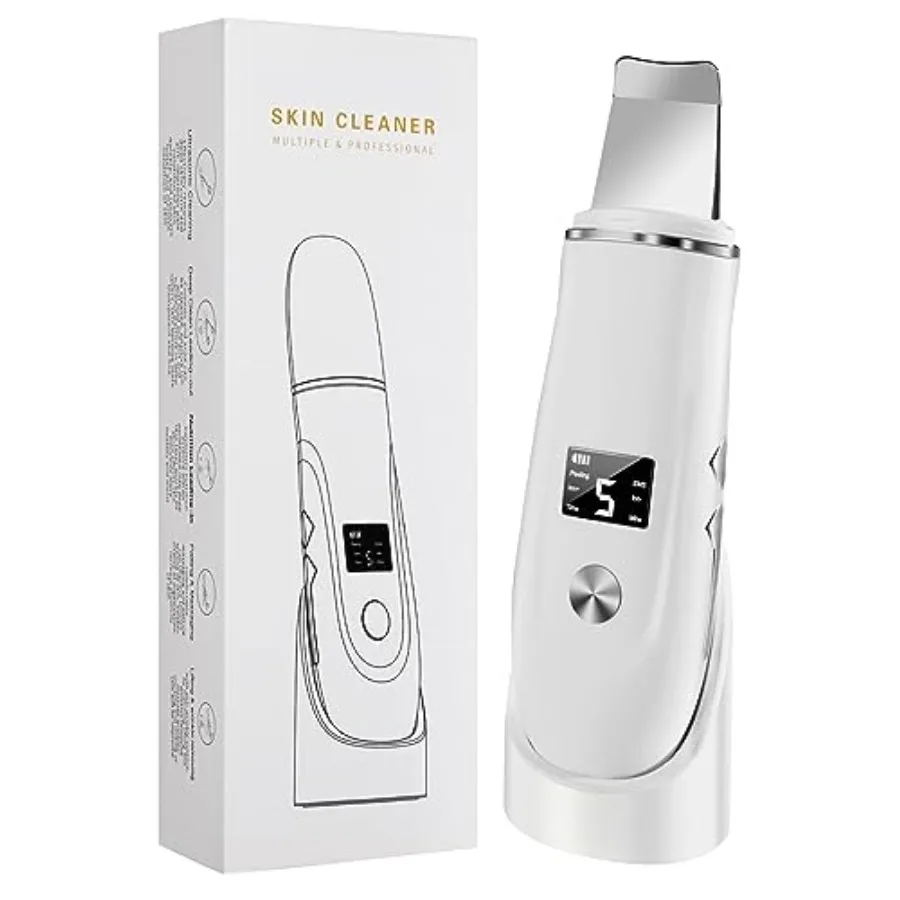 

Skin Scrubber Face Spatula 4 in 1 Black Remover Tool for Pore Cleaner Skin Scrubber Face Spatula for Facial Deep Cleansing with