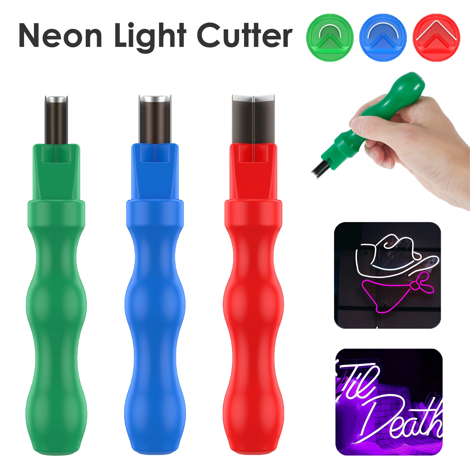 Split LED Neon Strip Cutting Tool Right Angle Arc Cutter Portable Engraving Knife Soft Rubber Strip Accessories Woodworking Tool