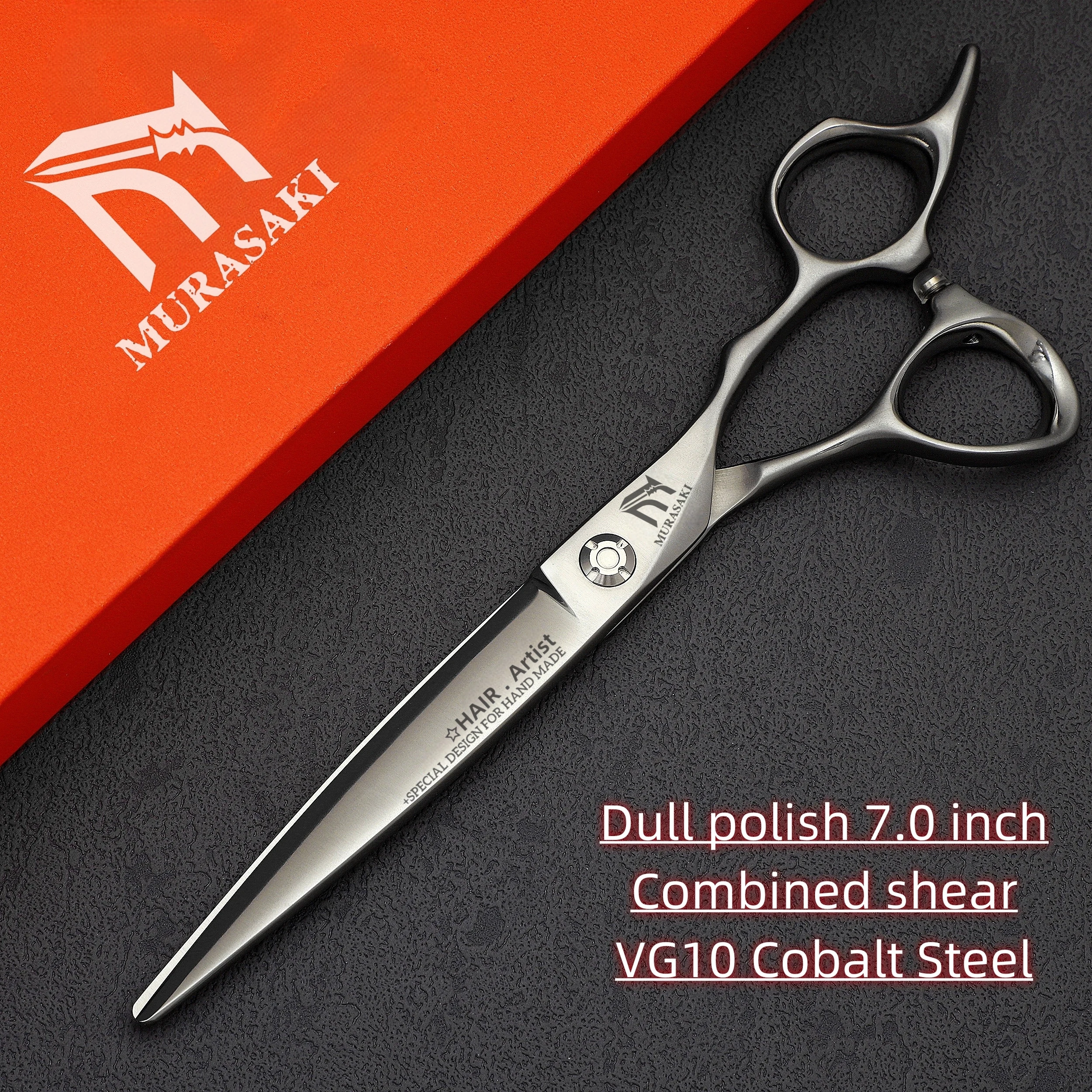 Professionelle Haarausdünnungsschere mit Matter Oberfläche, VG10 Kobaltstahl Friseurschere, Scharfe und Langlebige Haarschneidemaschine – Detail 9