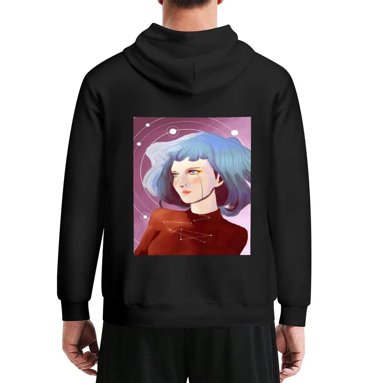 Ropa con capucha de arte gris para hombre, chaqueta de otoño, ropa de otoño para hombre, ropa para hombre, Sudadera con capucha de talla grande