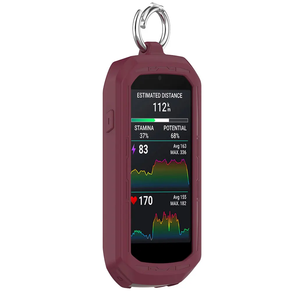 Silicone Case + Films for Garmin Edge 1050 Accessories Screen Protector Film & Soft Protective Full Case Cover