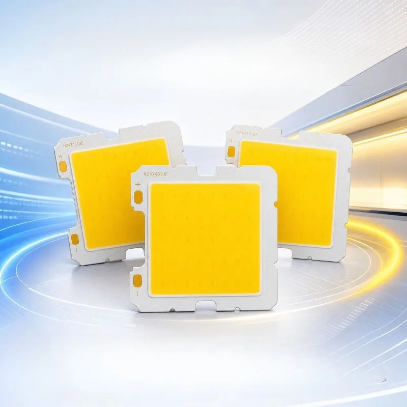 3W Flip Chip COB LED Light Source, 8000K Cool White High Brightness LED Panel Chip for Cabinet Lighting Wardrobe Lamp DIY Light