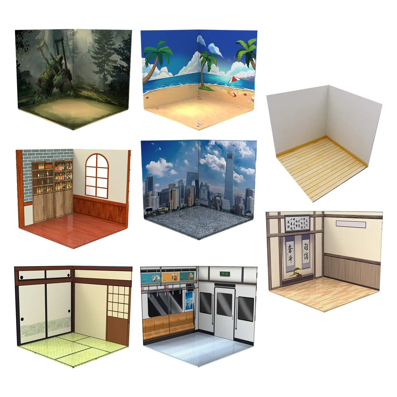 حامل عرض مصغر لشخصيات الحركة بمقياس 1:12 - عرض المجموعة الأنيقة!