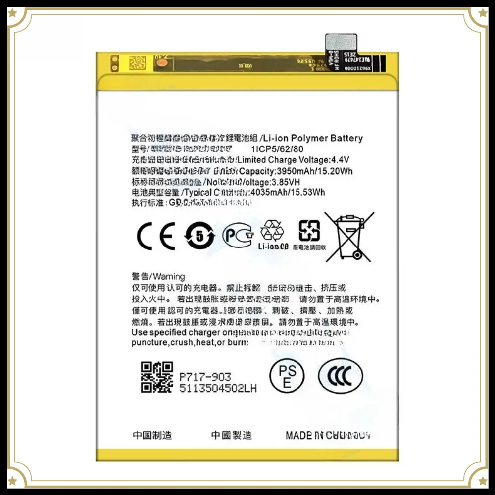 4300mAh Replacement Li-Polymer Battery for OPPO Reno 4SE Reno5 Reno4Z Reno2F Reno2Z Reno7 4G Reno10X Zoom Reno10  with Tools