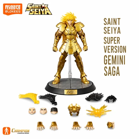BLOKEES Original Saint Seiya Gemini Shaka Shun PISCES Aphrodite Andromeda CHAMPION CLASS Action Figure Assembly Model Toys Gift