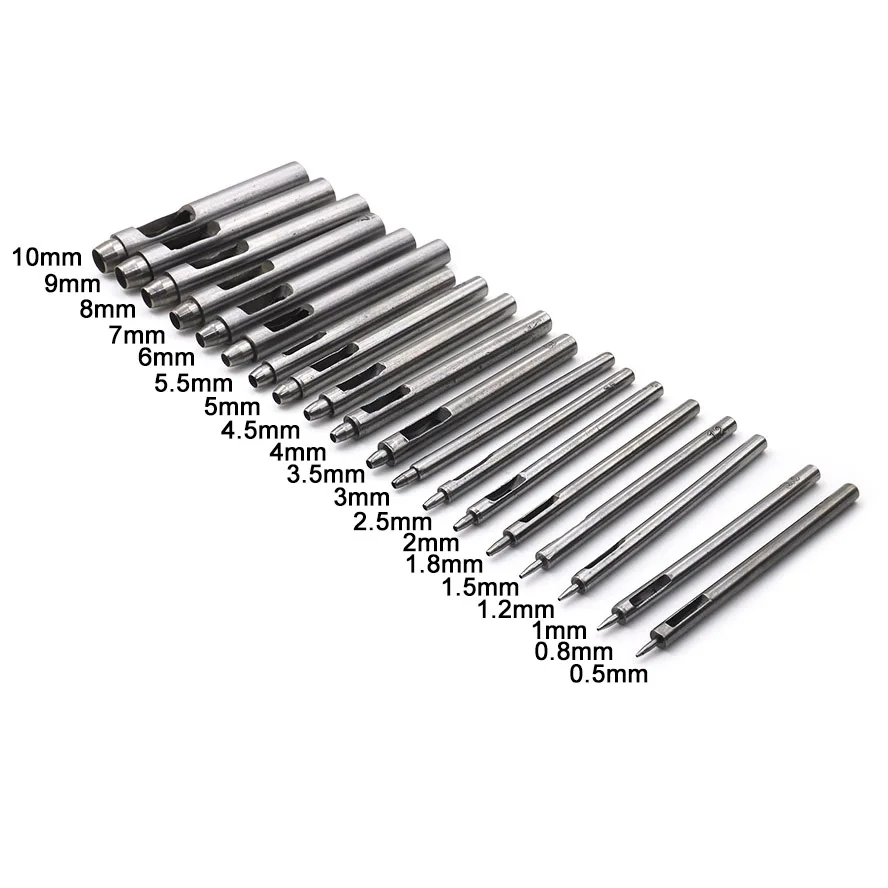 Professional Round Hole Leather Hollow Cutting Chisel Die for Leather Strap Punching Drill DIY Leather Handcraft Making Supplies