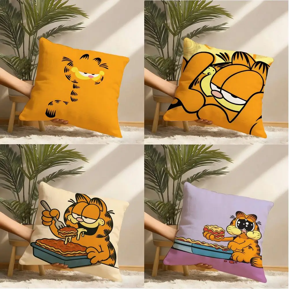G-garfields Cat Pillow Case Pillowcase, Double-sided Printed, Sofa Cushion, Bedroom Headboard Pillow