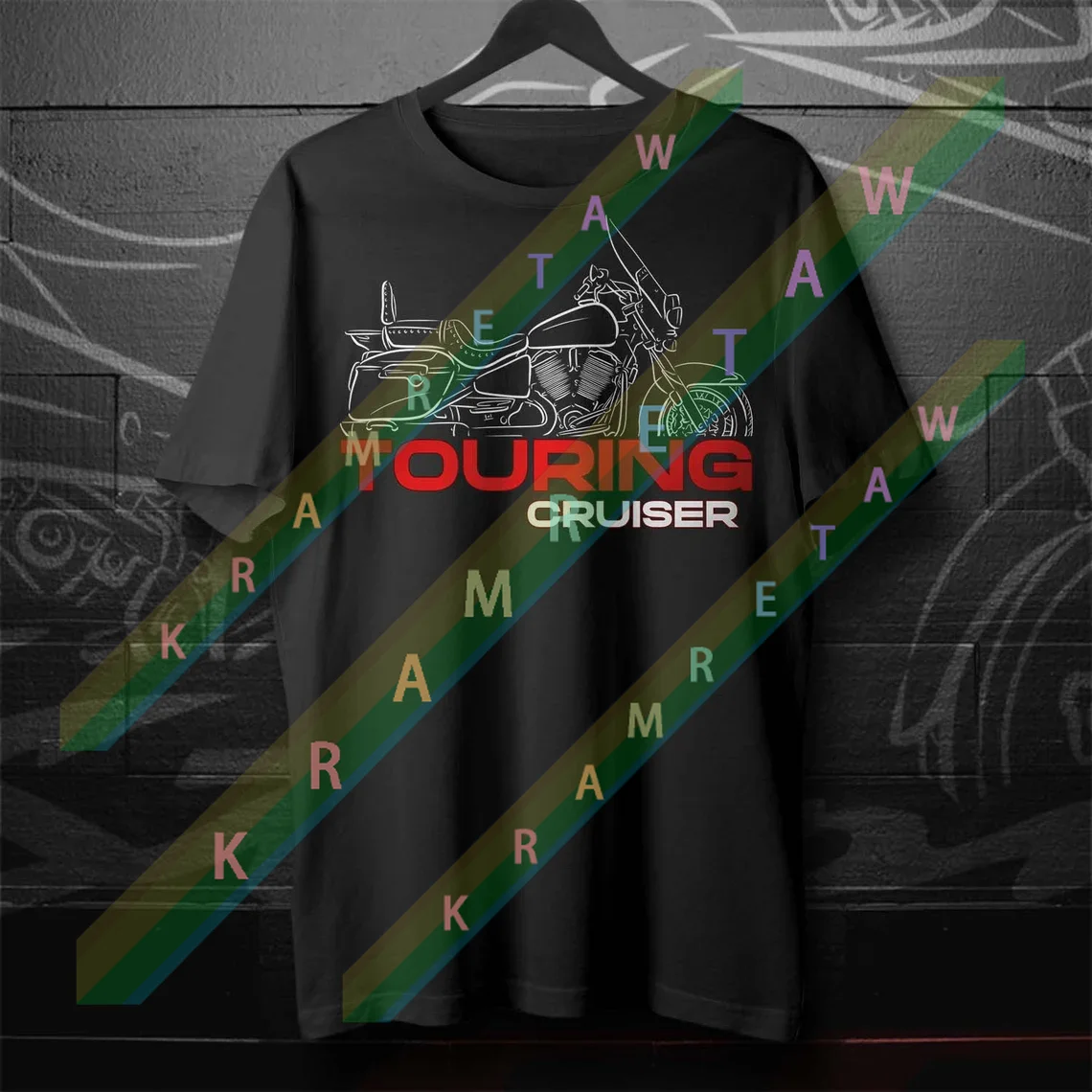 

2025 Men T Shirt Casual Indians Victory Touring Cruiser T-shirt Motorcycle Graphic Summer Short Sleeves 100% Cotton S-3XL