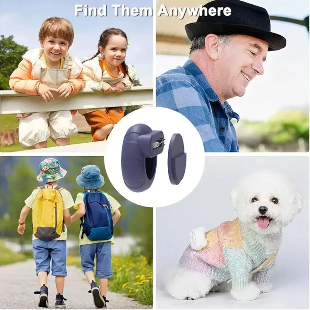 Invisible Pin Tracker Device Case Full Protection Waterproof Locator Holder Inside Silicone Protective Cover for Airtag Kids