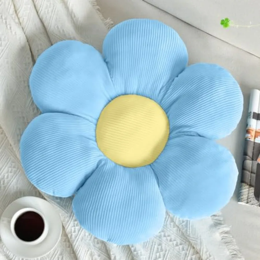 

Flower Pillow, Throw Pillows Cute Daisy Decorative Pillow Cushion Seating Home Decorative for Bed, Sofa, Couch