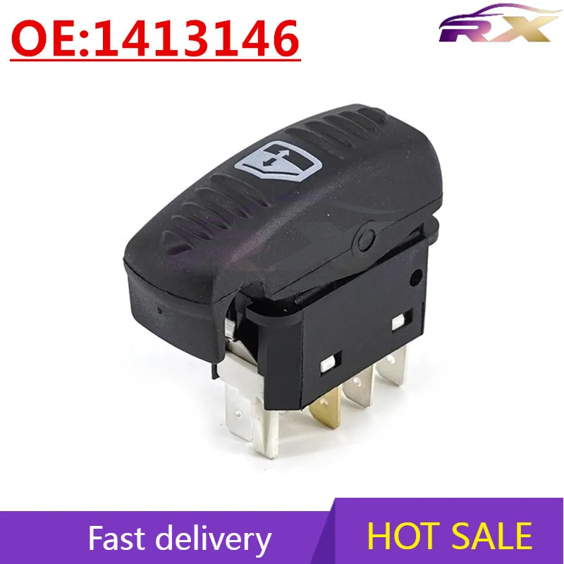 

OEM:1413146 Suitable for Scania Auto Parts Glass Lifter Switch Electric window Single Switch